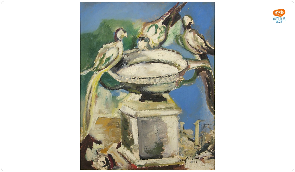 Vasile Popescu — Vas cu păsări
