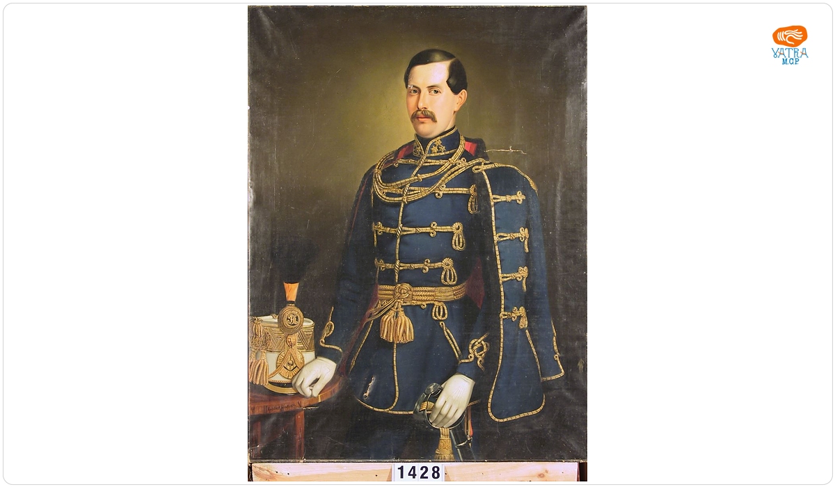 Căpitanul Carl Ehrenreich Hartmayer, auditor al Regimentului chezaro-crăiesc de husari nr. 2 (în registrul inventar: C. E. Hartmayer)