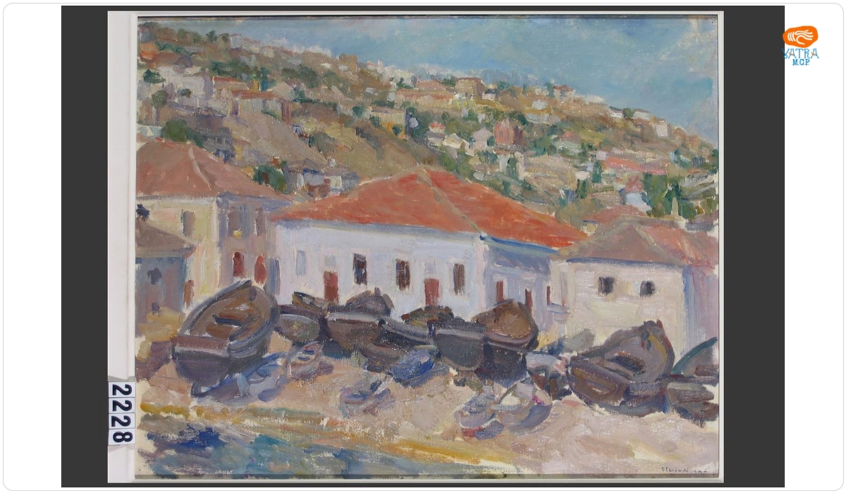 Jean Alexandru Steriadi — Coastă de mare cu bărci (în RI: Coastă pe mare cu bărci)