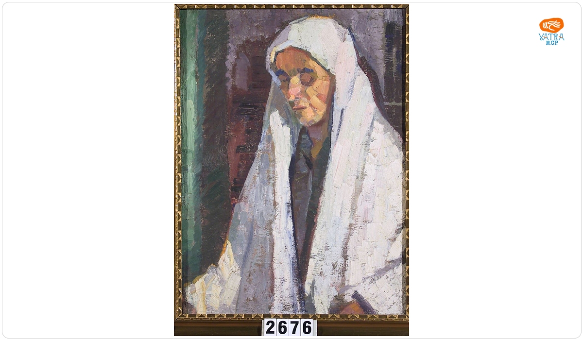 Femeie bătrână cu maramă