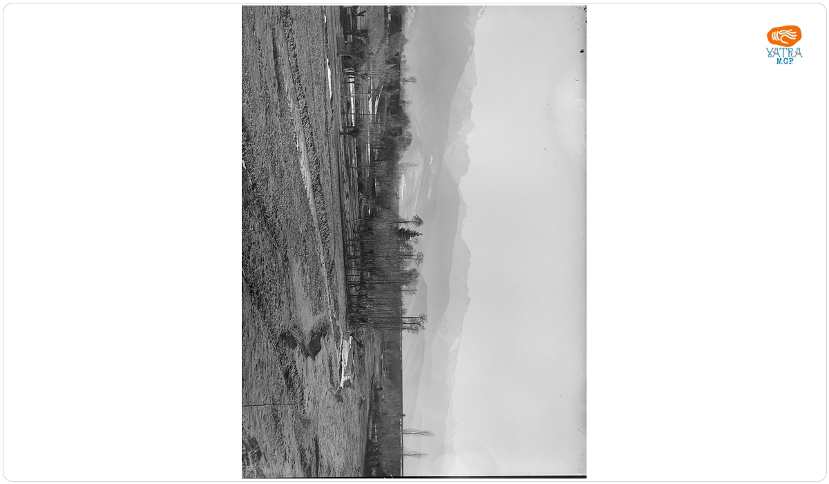 Vedere panoramică cu Munții Făgăraș