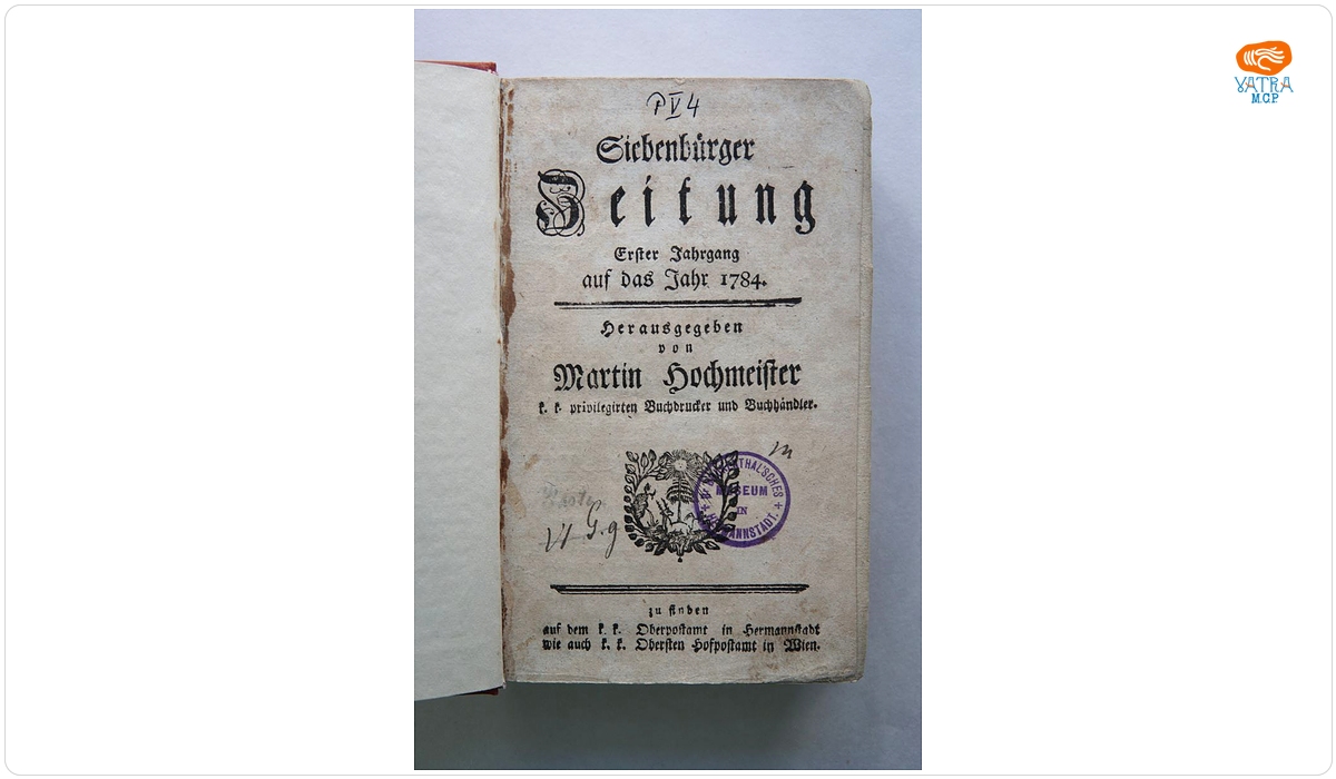 Siebenbürger Zeitung. Erster Jahrgang auf das Jahr 1784.
