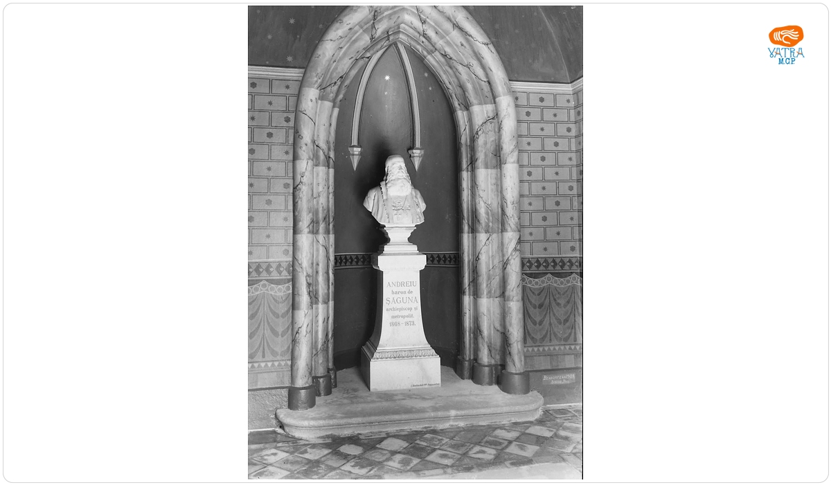 Bustul mitropolitului Andrei Șaguna de la mausoleu