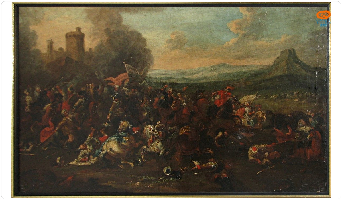 Johann Ferdinand Kien — Luptă de cavalerie lângă cetate