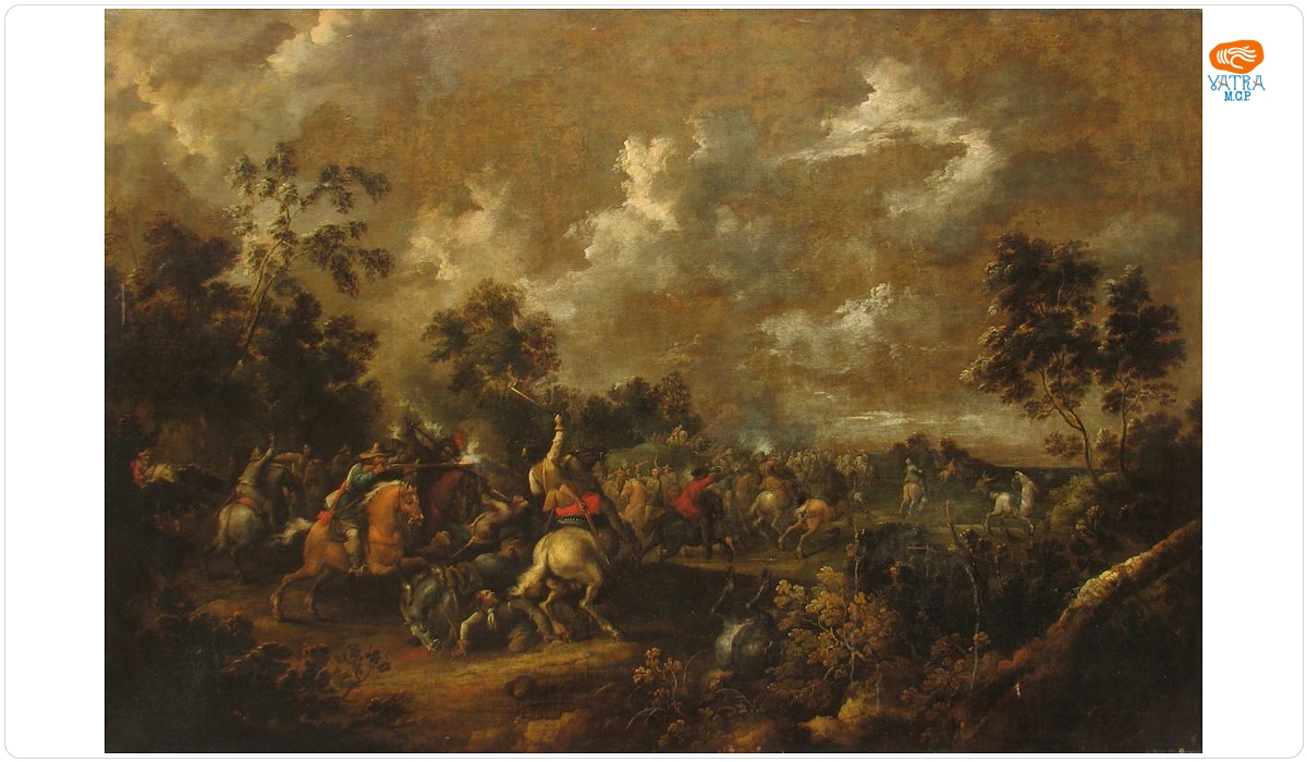 Johann Philipp Lembke — Luptă de cavalerie în pădure