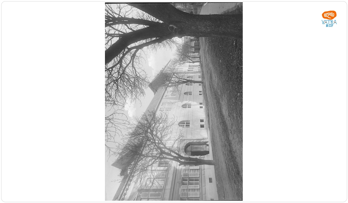 Vedere partială a str. Banatului din Sibiu cu clădirea Urania în plan secund.