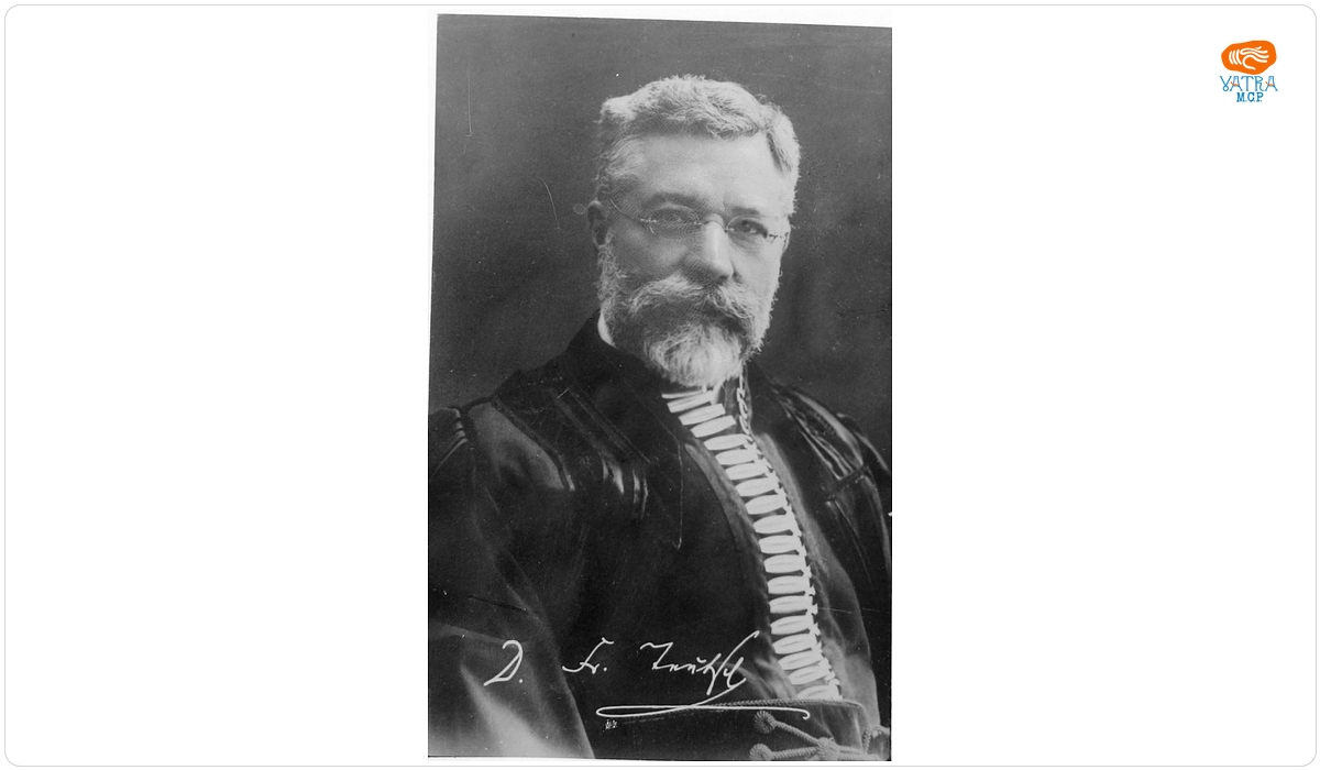 Portretul Dr.- lui Friederich Teutsch, reproducere după o fotografie .