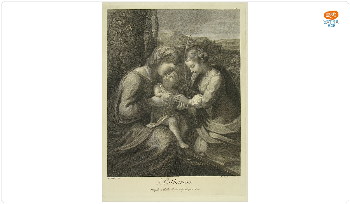 S. Catherina; (Sf. Ecaterina din Siena, mireasa lui Cristos); în registrul inventar: „Sf. Ecaterina”