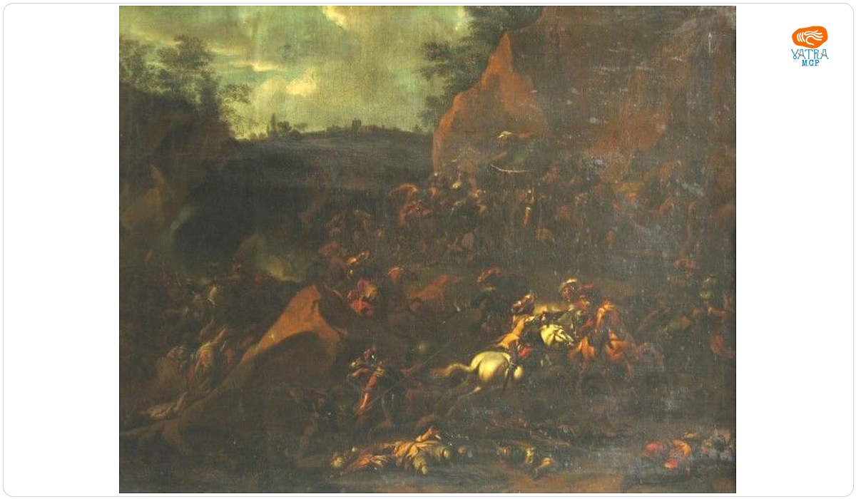 Nicolas Pietersz Berchem — Atac într-un defileu