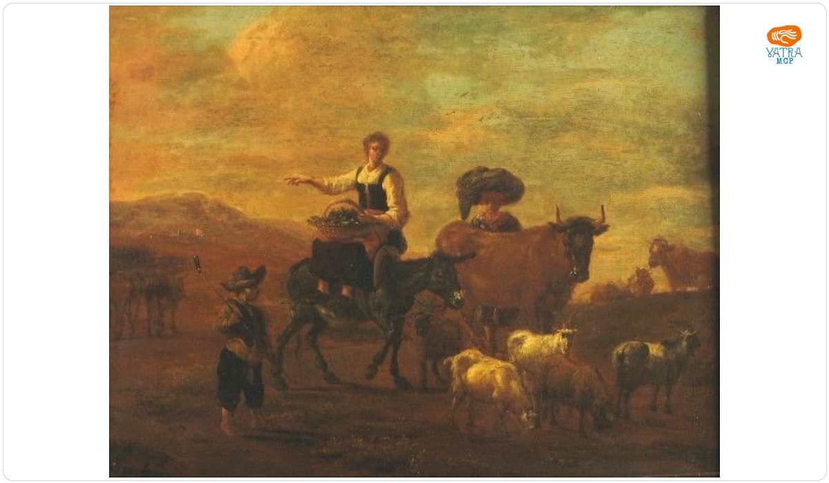 Nicolas Pietersz Berchem — Peisaj cu cornute