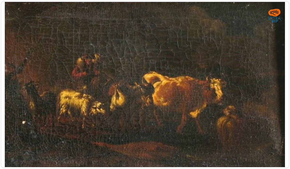 Păstor cu miel ; pandant: Animale domestice