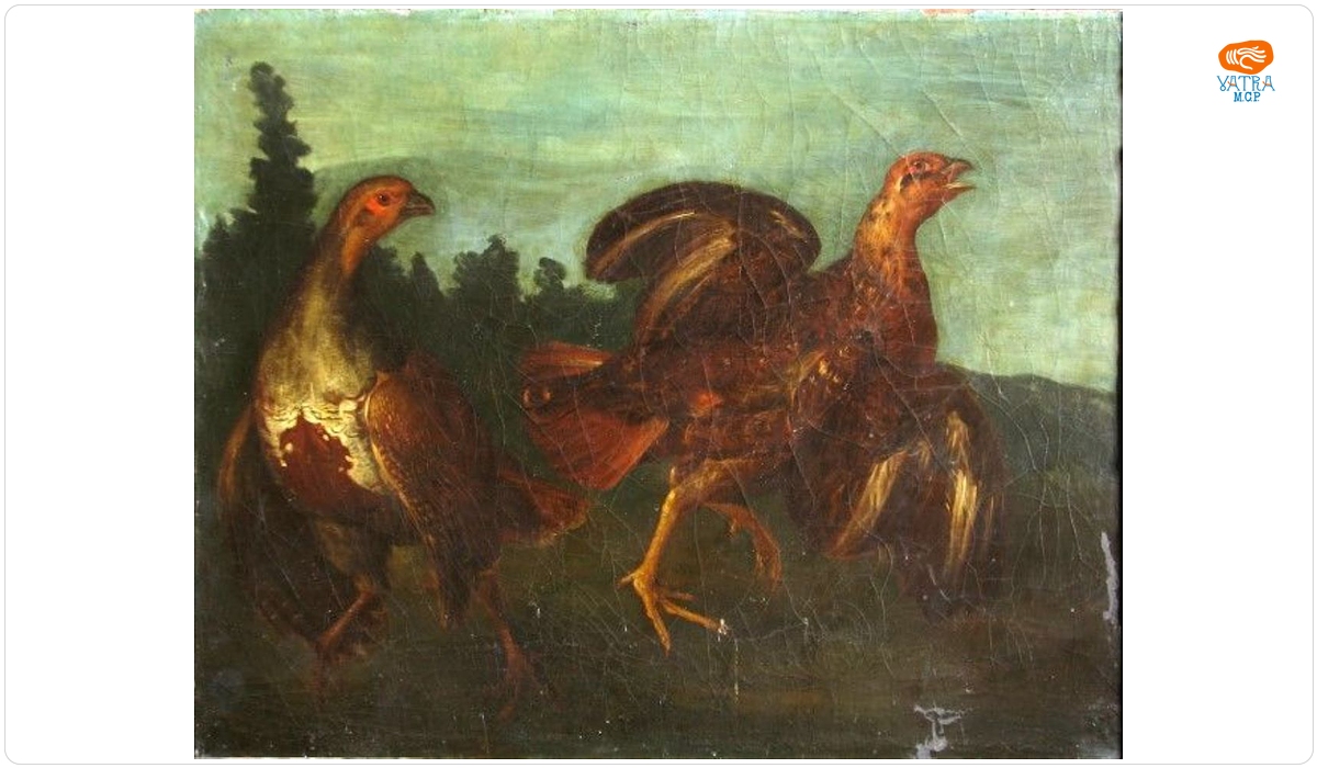 Potârnichi speriate ; pandant; Potârniche zburând