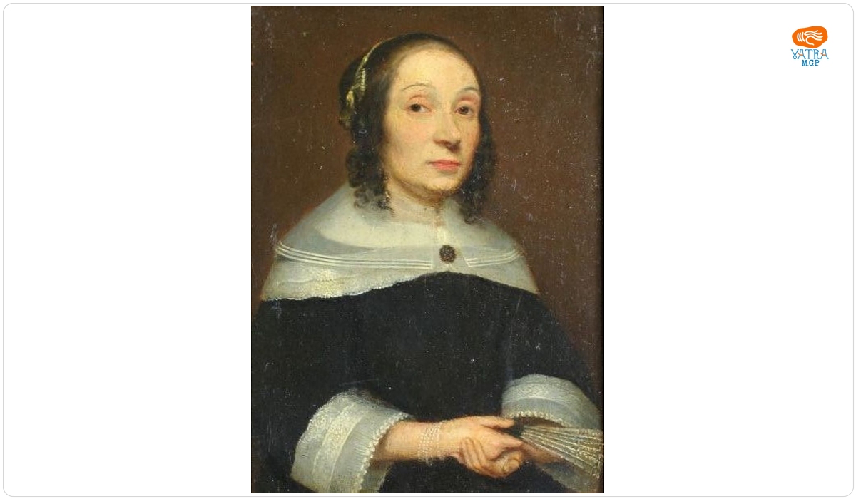 Caspar Netscher — Portret de femeie