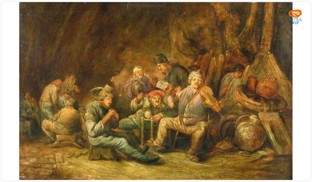 Benjamin Gerritsz Cuyp — Interior de cârciumă cu țărani
