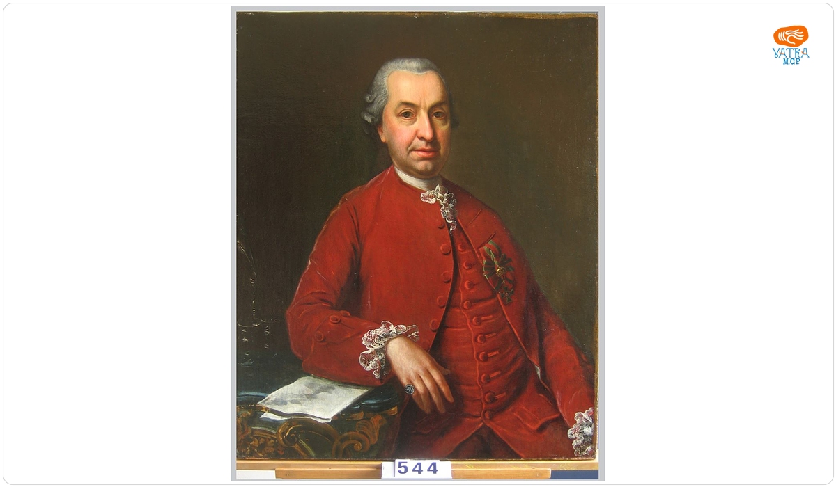 Baronul Samuel von Brukenthal (în registrul inventar: Baron Samuel von Brukenthal, guvernatorul Ardealului). Pandant: Baroana Sophia Katharina von Brukenthal născută von Klocknern.