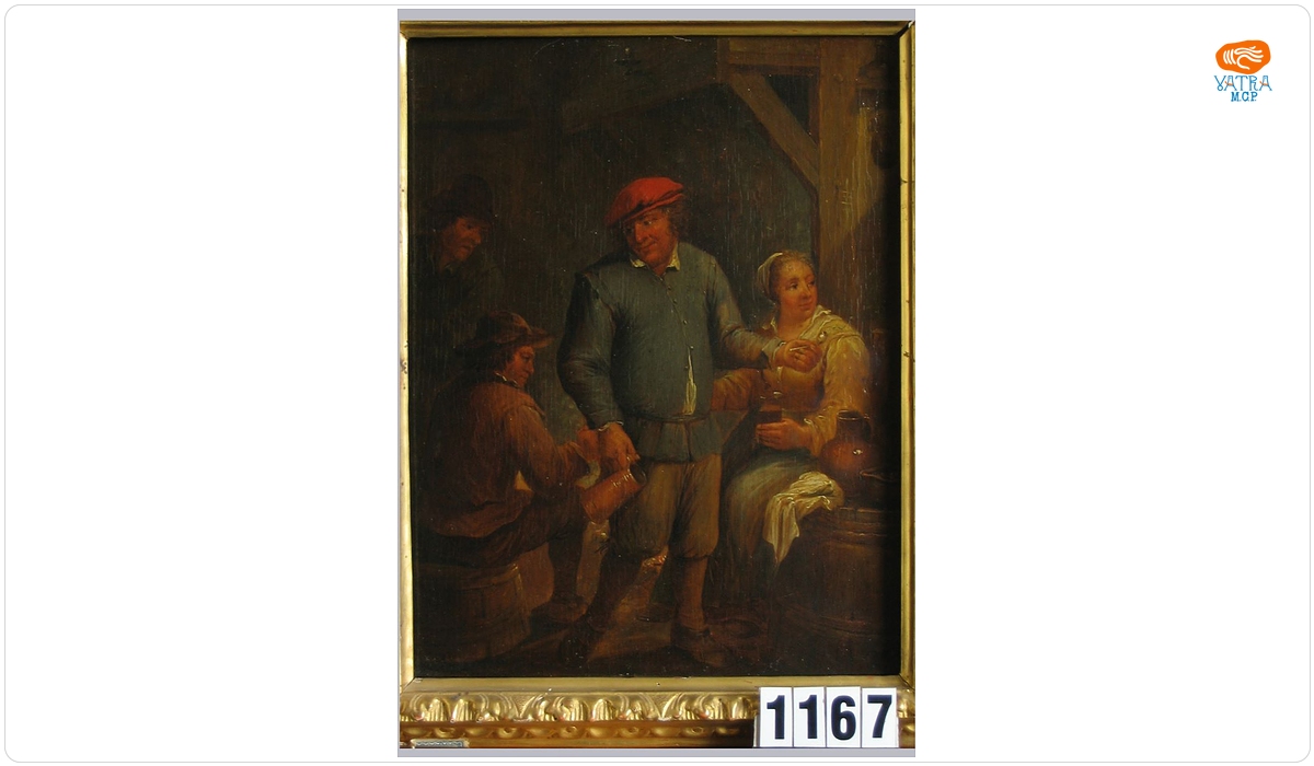 David II Teniers — Interior țărănesc cu băutori (în registrul inventar: Oameni băuți într-o cârciumă de țară)