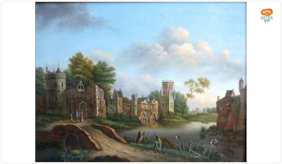 Castel lângă eleșteu