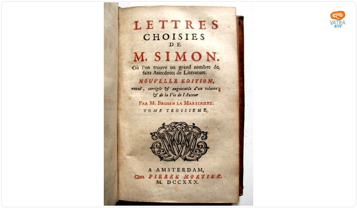 Lettres Choisies de M. Simon
