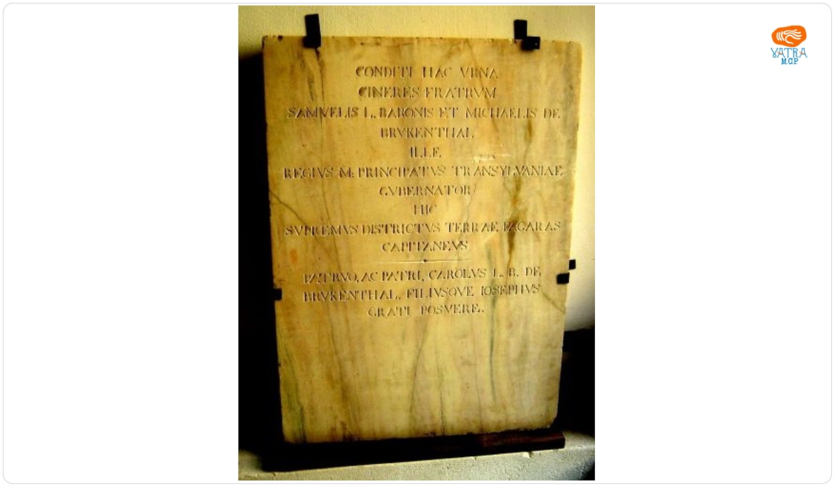 Placa de mormânt a lui Samuel von Brukenthal