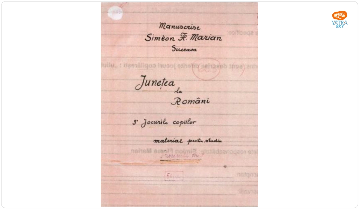 Sorin Florea Marin — Junețea la români, fascicola 8. Material pentru studiu.