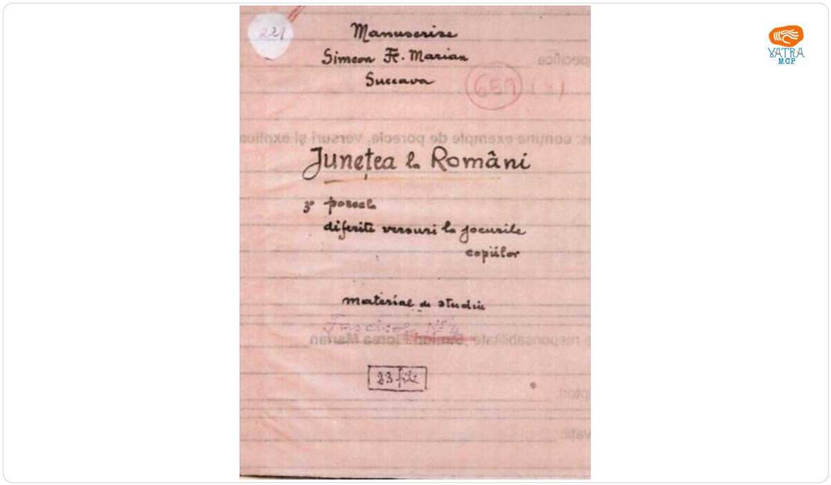 Sorin Florea Marin — Junețea la români, fascicola 4. Porecle. Diferite versuri la jocurile copiilor