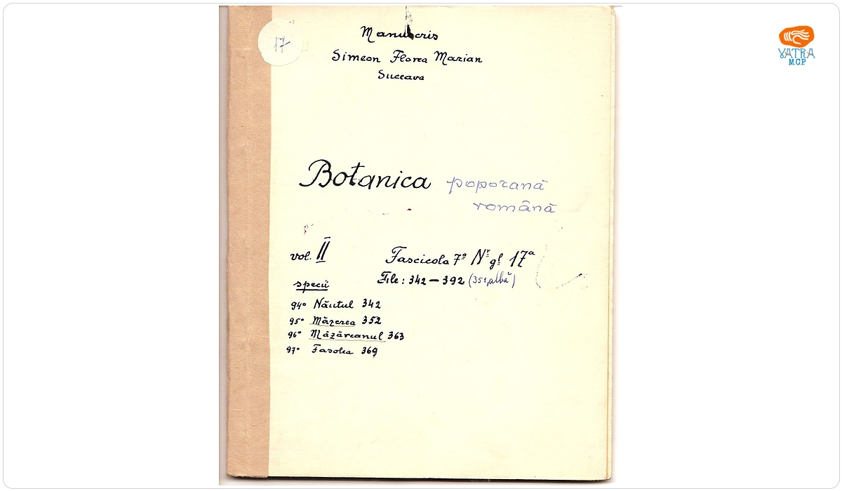 Botanica poporană română (vol. II, fasc. 7); Specii: Năutul, Măzerea, Măzăreanul, Fasolea