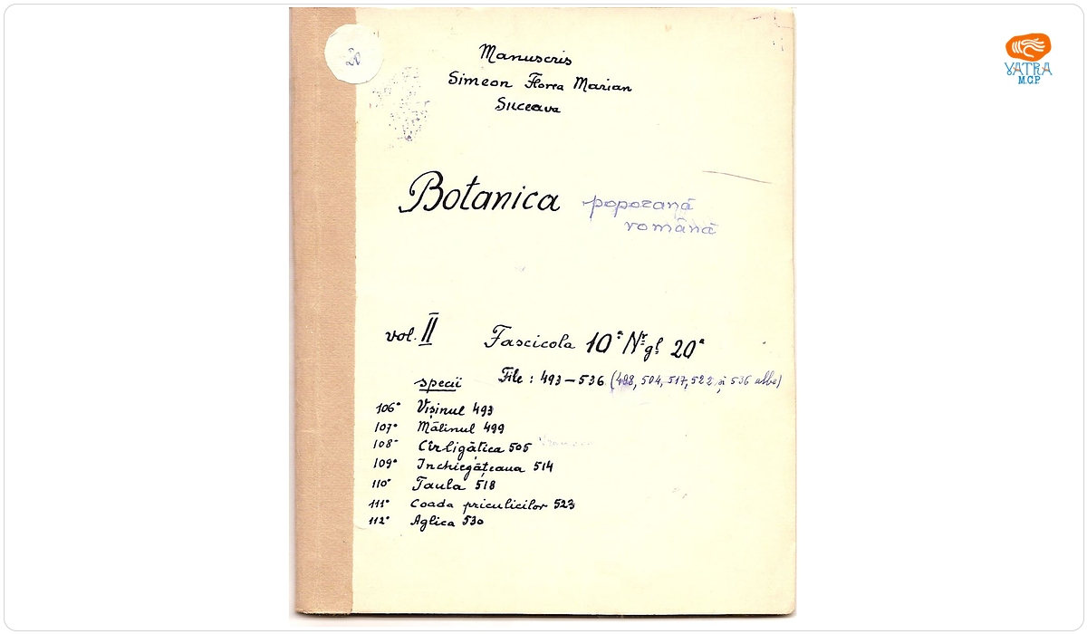 Botanica poporană română (vol. II, fasc. 10); Specii: Vișinul, Mălinul, Cârligățica, Închiegățeaua, Taula, Coada priculicilor, Aglica