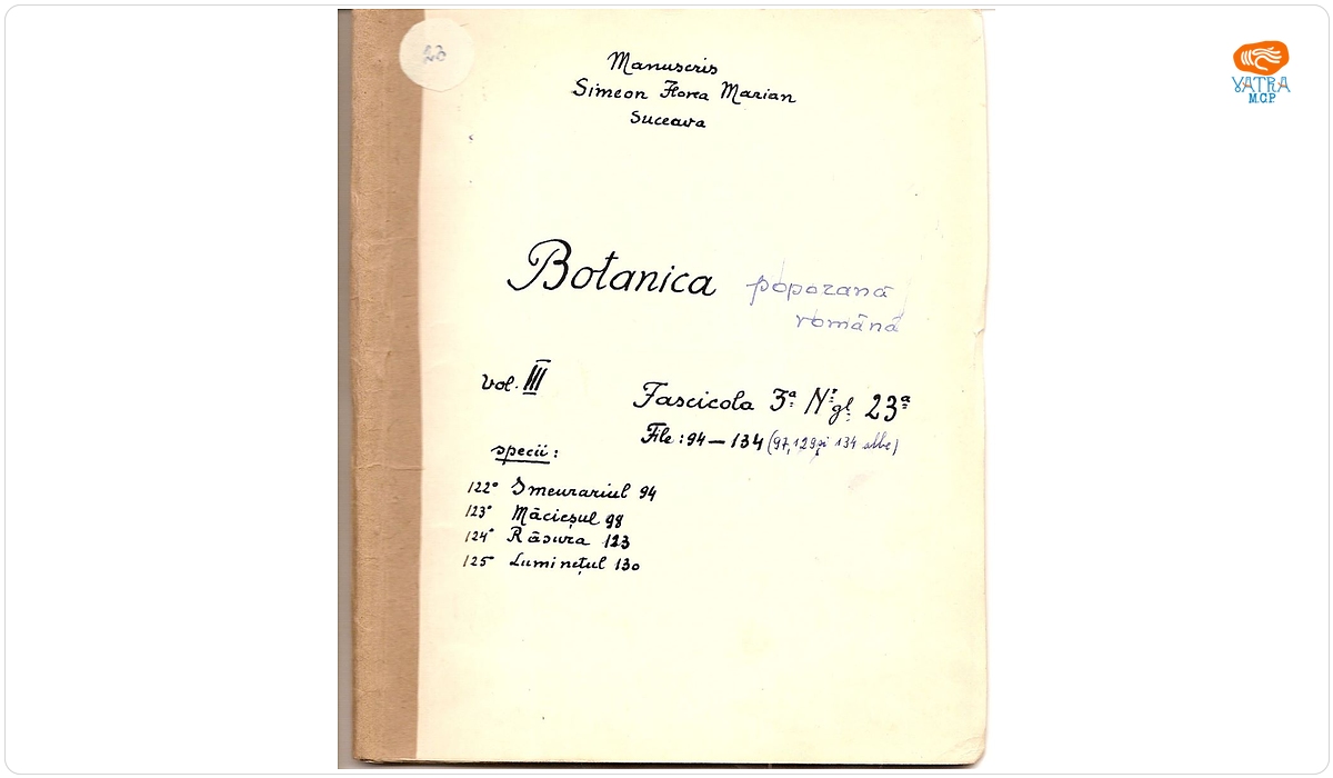Botanica poporană română (vol. III, fasc. 3); Specii: Smeurariul, Măcieșul, Răsura, Luminețul