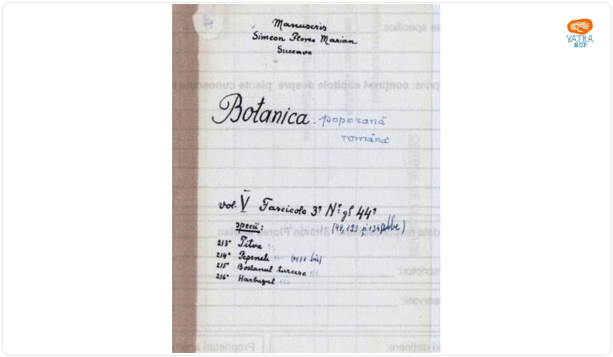 Botanica poporană română vol. V, fascicola 3, specii: Titva, Pepenele, Bostanul turcesc, Harbuzul