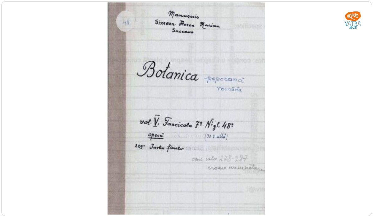 Botanica poporană română vol. V, fascicola 7, specii: Iarba fiarelor