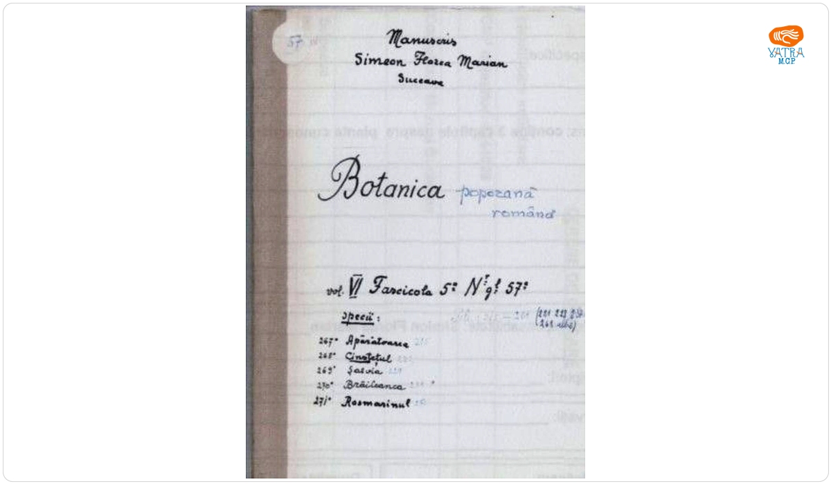 Botanica poporană română vol. VI, fascicola 5 specii: Apărătoarea, Cinstețul, Șalvia, Brăileanca, Rosmarinul