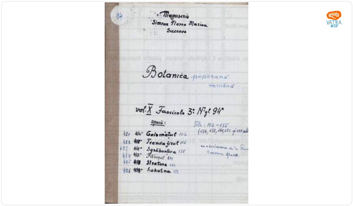 imion Florea Marian — Botanica poporană română vol. X, fascicula 3: specii: Golomățul, Trandafirul, Sgrăbunțica, Păiușul, Stratura, Sohotna