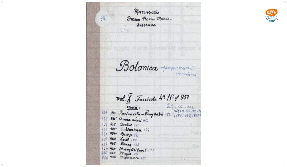 Botanica poporană română vol. X, fascicula 4: specii: Puricărița-Punga babii, Crucea vacii, Drobul, Sulimina, Buezi, Leul, Făraș, Mărgăritărel, Plugul, Mixandra