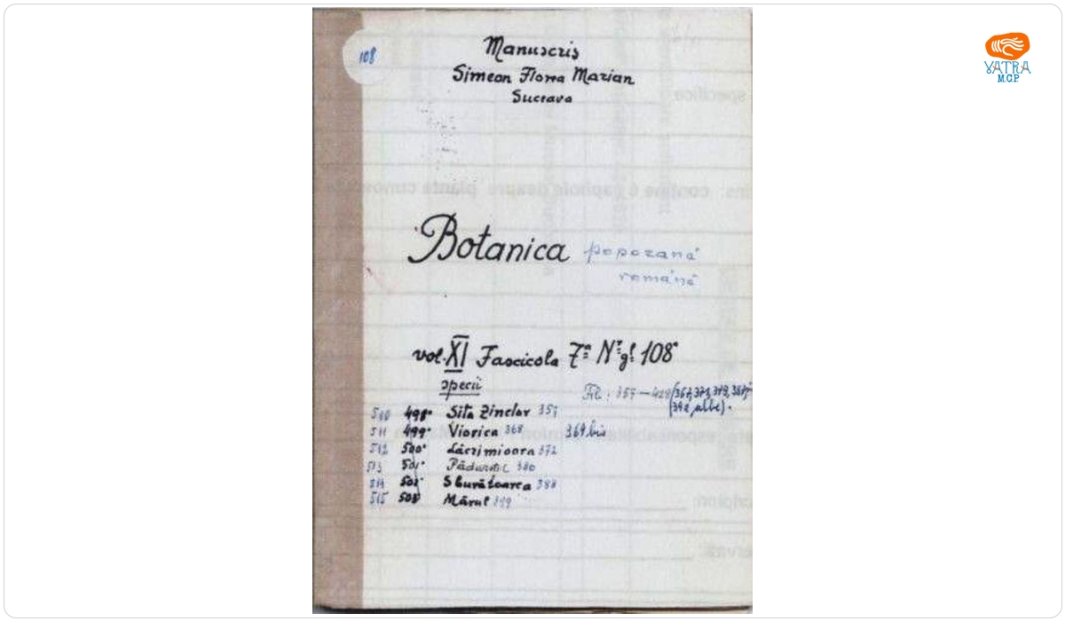 Botanica poporană română vol. XI, fascicola 7 specii: Sita zânelor, Viorica, Lăcrămioara, Pădurețul, Sburătoarea, Mărul