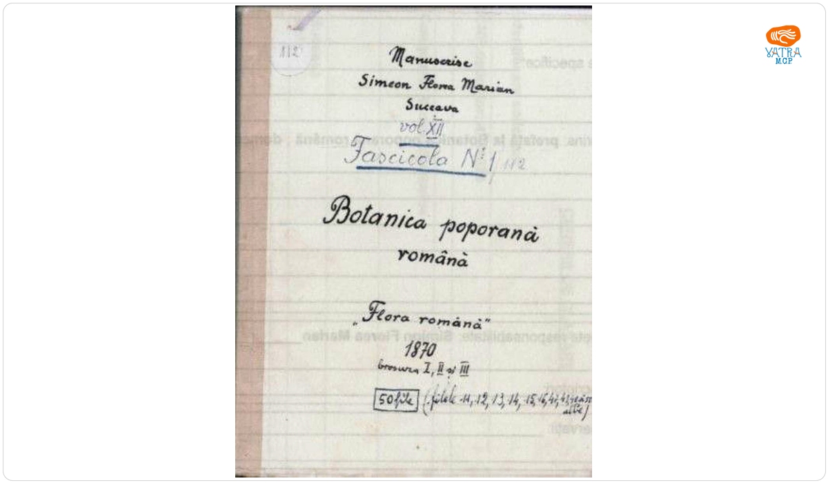 Botanica poporană română vol. XII, fascicola 1/112, broșura I, II, III specii: Floarea română
