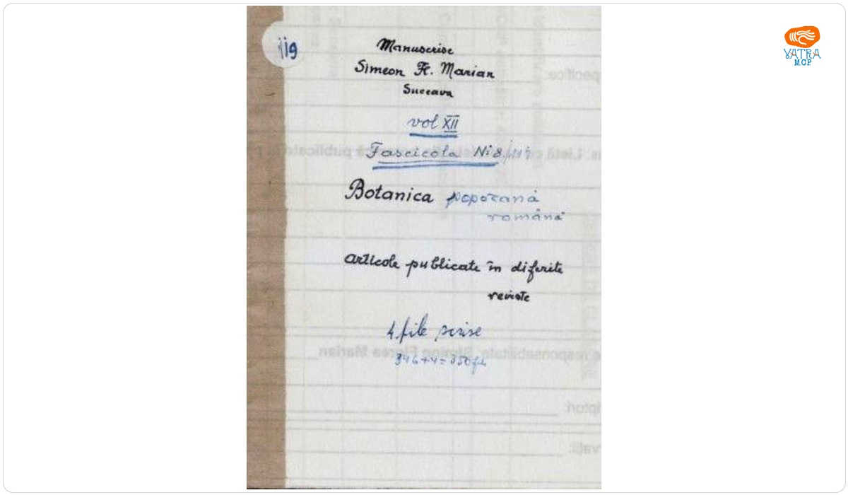 Botanica poporană română vol. XII, fascicola 8/119. Articole publicate în diferite reviste.