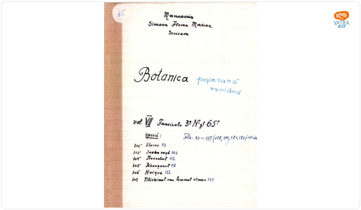 Botanică poporană: vol. VII, fascicola 3: specii: Stevea, Iarba roșă, Troscotul, Răcușorul, Hrișca, Tilichinul sau lemnul cînesc