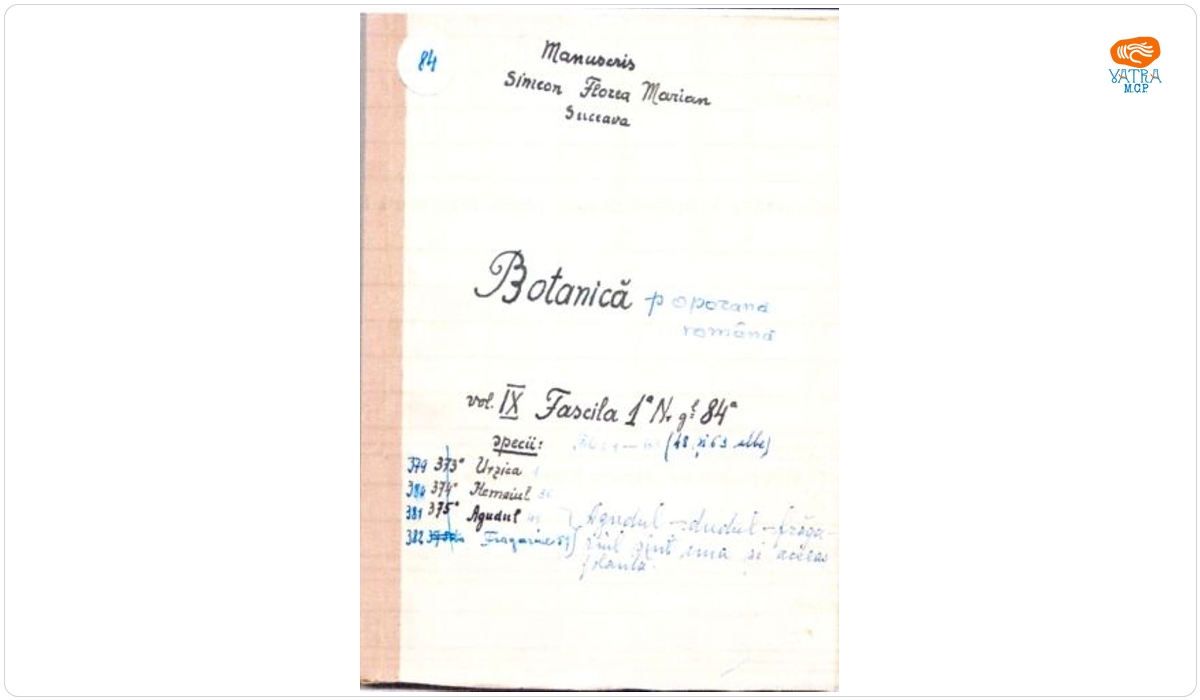 Botanică poporană: vol. IX, fascicola 1: specii: Urzica, Hemeiul, Agudul (Frăgariul)