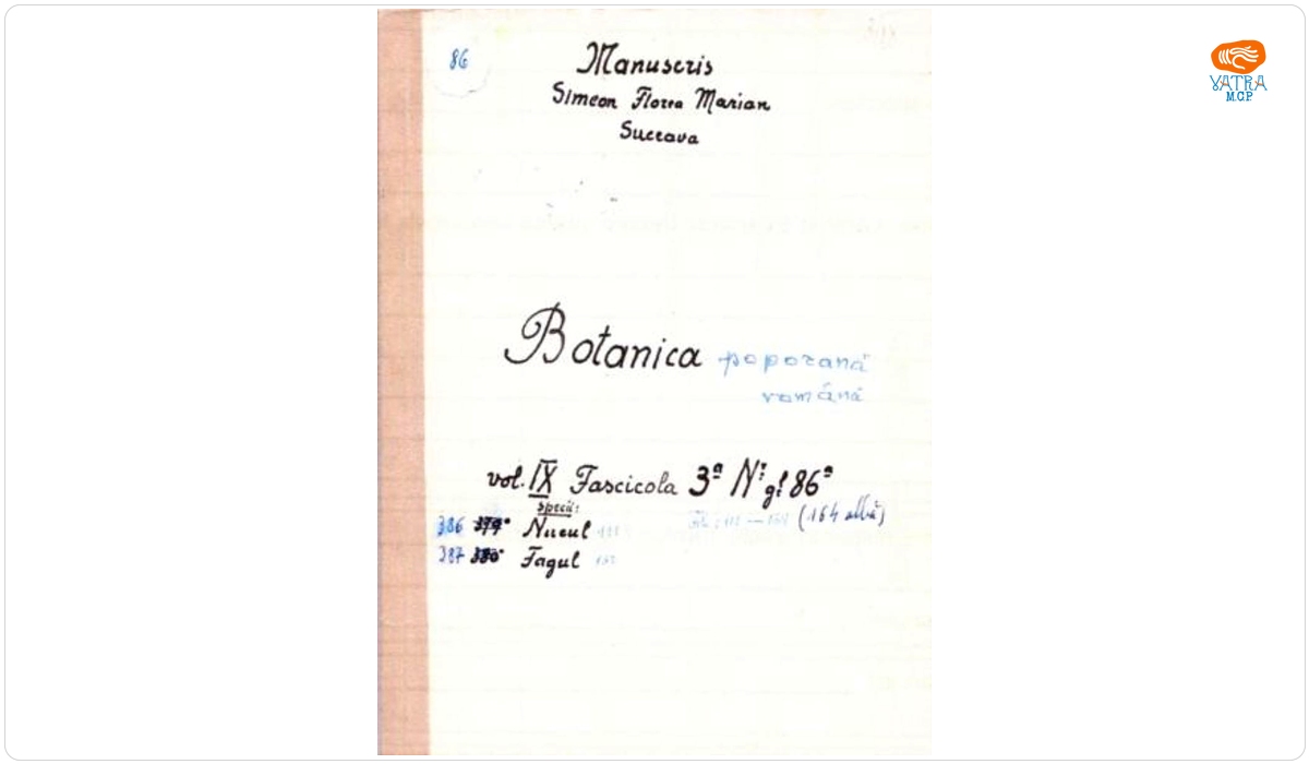 Botanică poporană: vol. IX, fascicola 3: specii: Nucul, Fagul