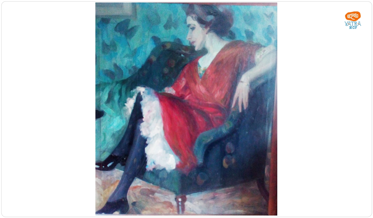 Dimitrie HARLESCU — Doamna în fotoliu (Balerina)