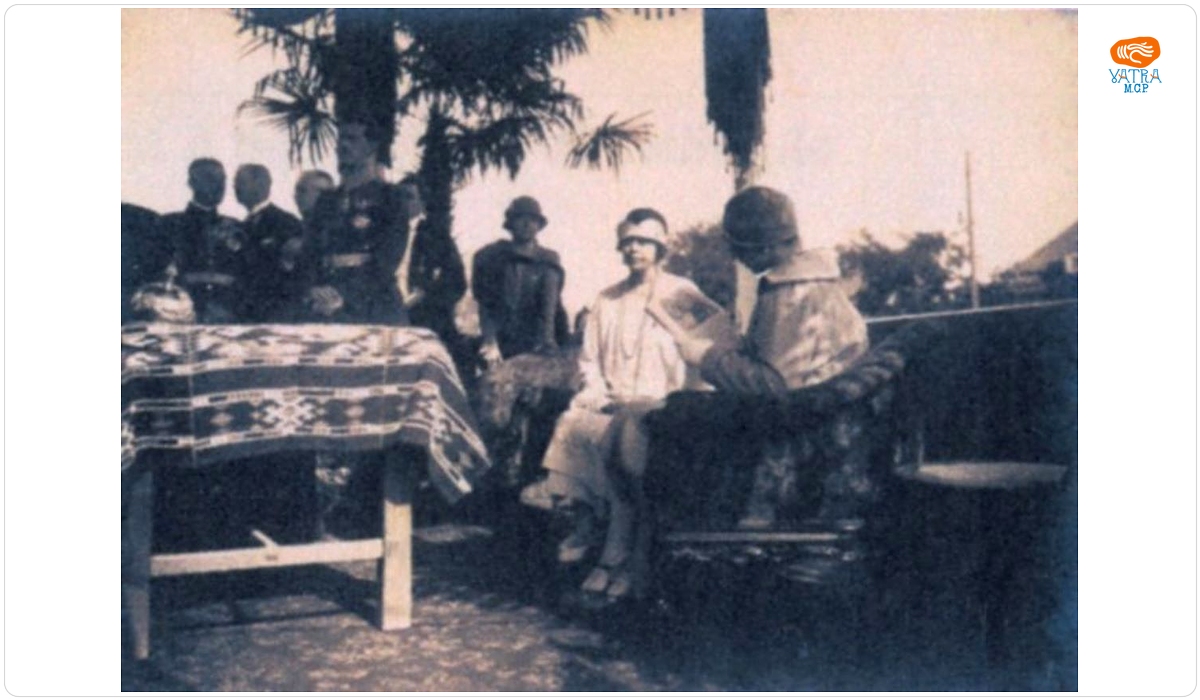 Vizita reginei Maria la Timișoara - un moment de repaus