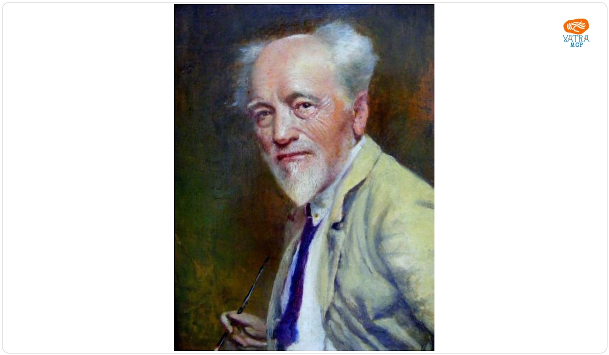 Jenö Gyárfás — Autoportret cu pensulă