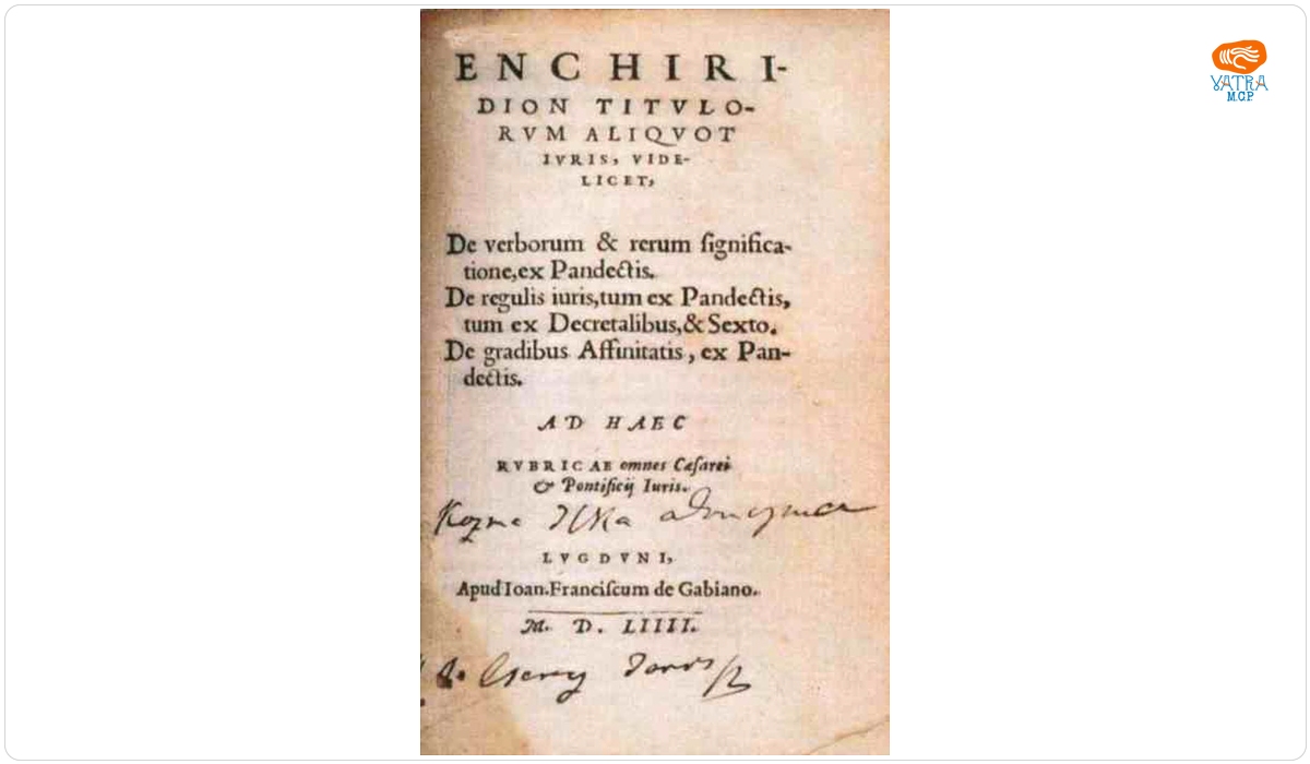 Enchiridion titulorum aliquot iuris