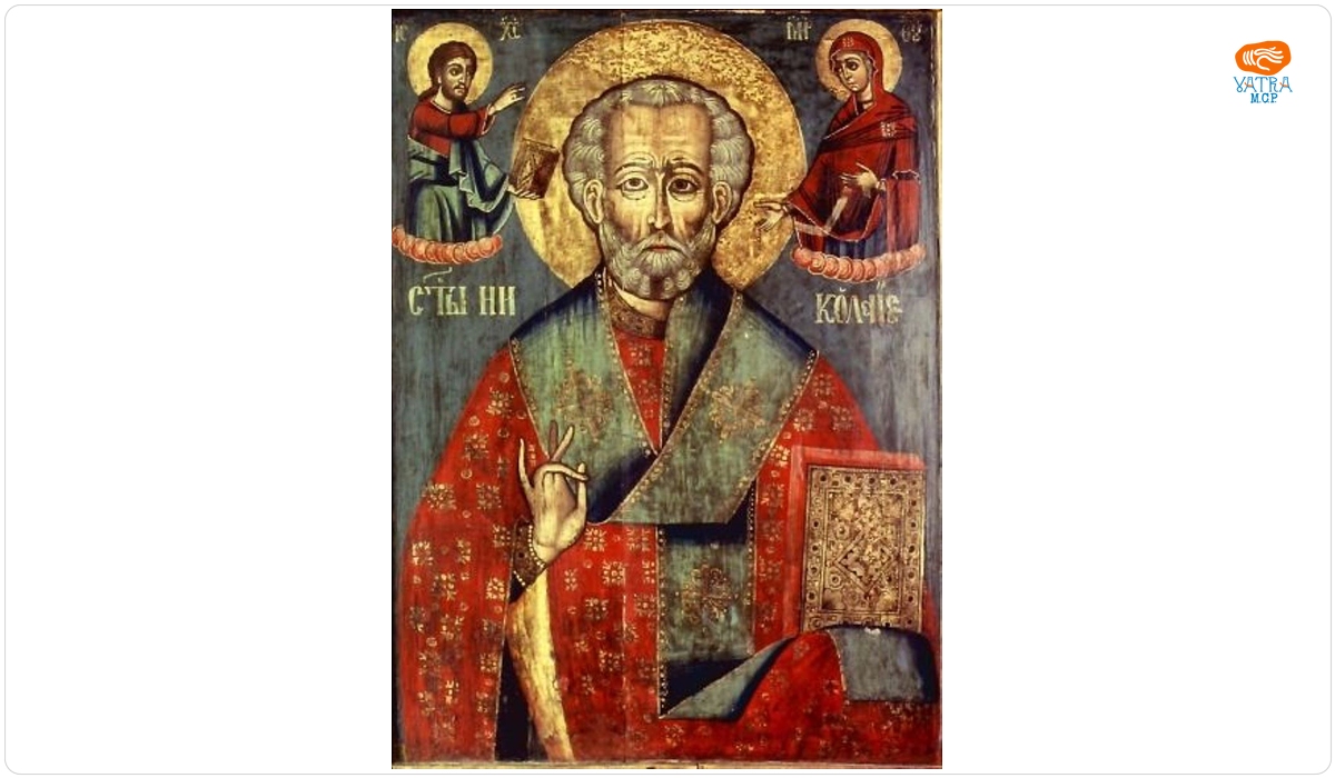 Sfântul Nicolae primind însemnele episcopale