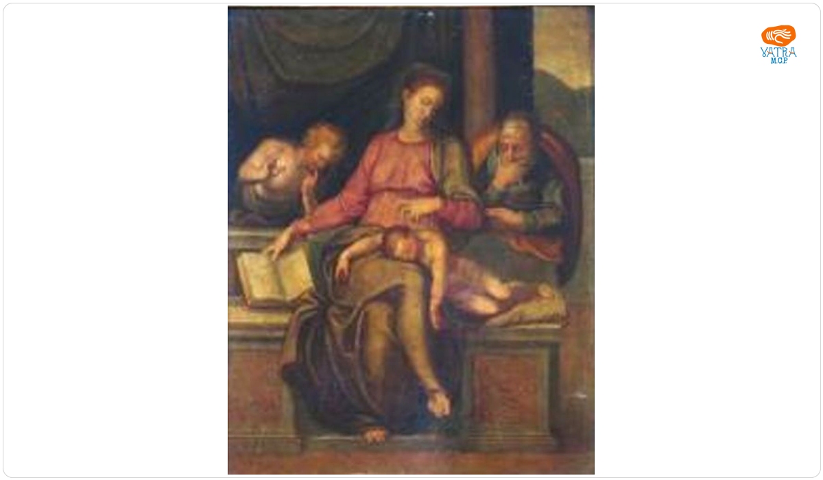 Sfânta Familie cu sfîntul Ioan Botezătorul copil (Madonna del Silenzio)