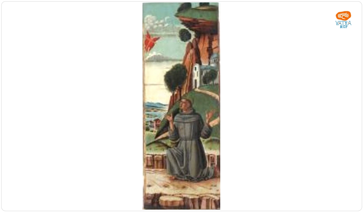 Sfântul Francisc primind stigmatele; pandant: Sfântul Ieronim în deșert