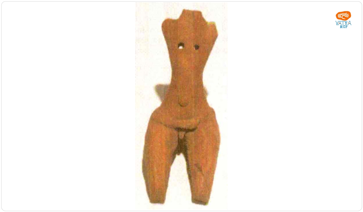 Statuetă antropomorfă masculină șezând