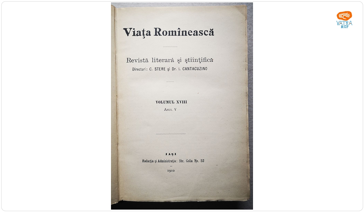 VIAȚA ROMÎNEASCĂ, Anul V, vol. XVIII, nr. 7, 8, 9