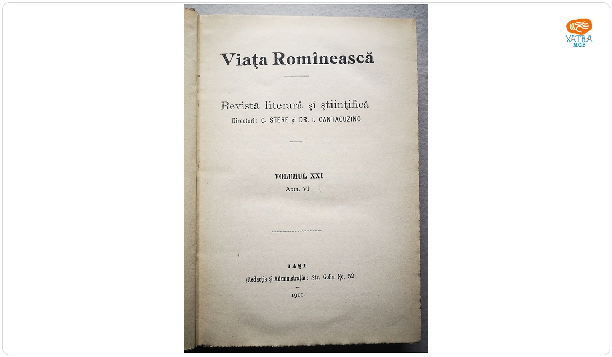 VIAȚA ROMÎNEASCĂ, Anul VI, vol. XXI, nr. 4, 5, 6