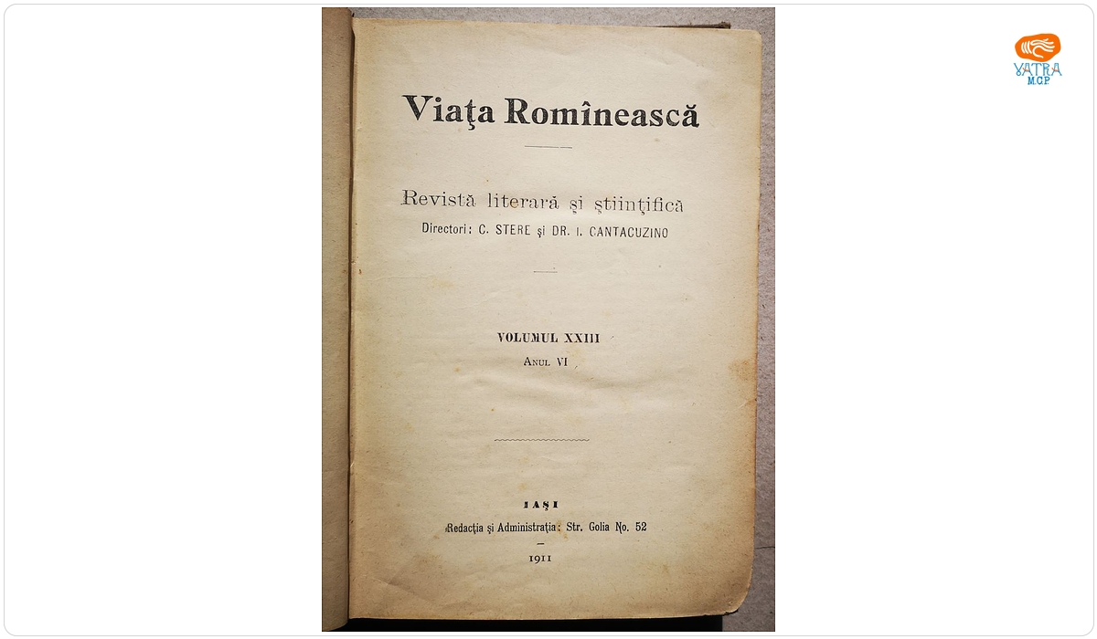 VIAȚA ROMÎNEASCĂ, Anul VI, vol. XXIII, nr. 7, 8, 9